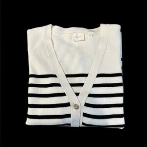 🌷Cyrus Cream and Black Striped Cardigan size L